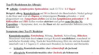 Patho Physiologie  Skript Allergie 5  Allergische Reaktion Typ IV [upl. by Acemat]