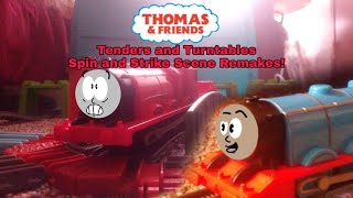 Thomas amp Friends  Tenders and Turntables Spin Scene Remake  Trackmaster TOMY Plarail [upl. by Kliber741]