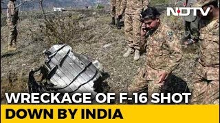 Wreckage Of Downed Pak F16 Seen In PoK [upl. by Yddor521]