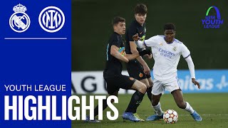 REAL MADRID 21 INTER  U19 HIGHLIGHTS  Matchday 6 UEFA Youth League [upl. by Yrellih]