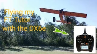 Flying my FT Tutor with my brand new spektrum DX6e transmitter [upl. by Eudoca175]