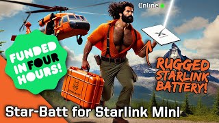 Starlink Mini Rugged Case with 24hr Battery  StarBatt Mini [upl. by Nezam955]