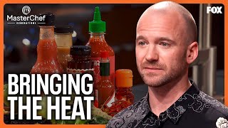 Sean Evans Challenges the Chefs To Make Their Best Spicy Dish  MasterChef [upl. by Irtimd]