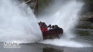 Efteling  De Vliegende Hollander  OnRide amp Off Ride 2015 The Flying Dutchman Water Coaster [upl. by Tahp31]