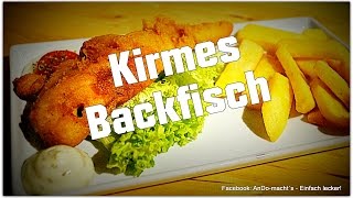 Backfisch im Bierteig  Wie von der Kirmes Sau lecker [upl. by Rosenwald695]