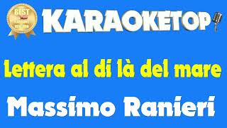 Lettera al di là del mare  Massimo Ranieri Karaoke  Base musicale con testo  Audio HQ [upl. by Emalee203]