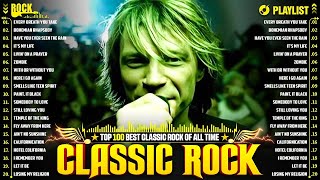 Best Classic Rock Songs 70s 80s 90s 🔥 Guns N Roses Aerosmith Bon Jovi Metallica Queen ACDC U2 [upl. by Pownall216]