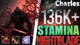 🥀 Stamina Nightblade 136k PvE DPS Build「U40 Endless Archive」 [upl. by Niggem]