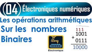 004 Opérations arithmétiques sur le système binaire addition soustraction multiplication division [upl. by Aryc]