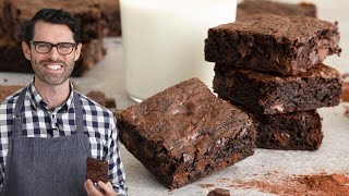 Fudgy Chocolate Brownies Recipe [upl. by Brock862]