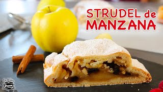 STRUDEL de manzana 🍏 receta autentica con mucho relleno y poca masa 🍎 [upl. by Atina707]