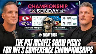 The Pat McAfee Show amp Snoop Doggs Picks For Conference Championship Weekend [upl. by Giguere]