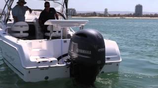 Yamahas new F200 fourstroke outboard [upl. by Teiluj958]