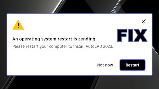 An operating system restart is pending [upl. by Yeslah]