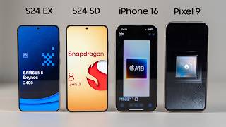 Pixel 9 vs iPhone 16 vs Galaxy S24 Battery  Exynos vs Snapdragon vs A18 vs Tensor [upl. by Brand]