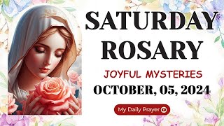 ROSARY SATURDAY JOYFUL MYSTERIE 🔴OCTOBER 05 2024🌹PRAYER FOR COURAGE [upl. by Naashom756]