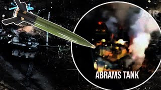 How a Russian Shells Destroyed Ukraines Abrams with One Shot [upl. by Latrell366]