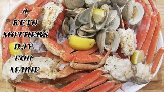 A Keto seafood dinner for Marie on Mothers Day [upl. by Gudrin]