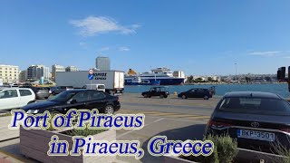 Walking in Greece Port of Piraeus in Piraeus ORANGE ua [upl. by Fujio]