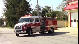 Sadsburyville Fire Company Engine 31 and Utility 31 Responding to a Gas Leak [upl. by Eidnam]