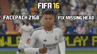 FIFA 16 PC FIP 71 SEASON 2425  FACEPACK 2024 FIX MISSING HEAD [upl. by Wende234]