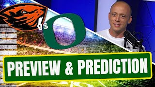 Oregon State vs Oregon  Preview amp Prediction Late Kick Cut [upl. by Eninotna550]