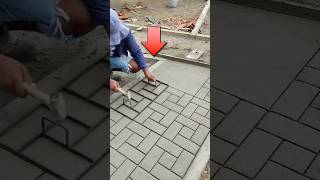 How to make road made of cement like brick 😳 shorts [upl. by Koss987]