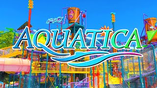 Aquatica Orlando Water Park 2024 Florida  Walking Tour [upl. by Ainahpets]