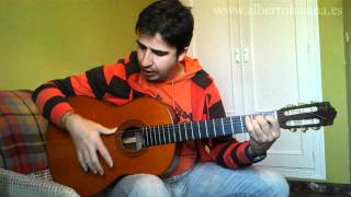 3 Alberto Lucena  Video Lección  Guitarra Flamenco por Alegrias Compás y técnica de Rasgueo [upl. by Haywood]