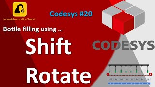 Codesys 20 Shift and Rotate  Bottle filling using shift register [upl. by Disraeli]