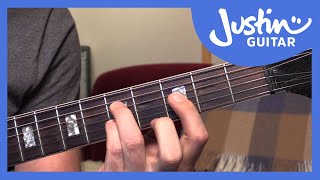 10 Basic Jazz Chords  Guitar Tutorials  JustinGuitar JA001 [upl. by Seldun311]