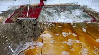 70 Years old dust covered dirty carpet cleaning satisfying ASMR [upl. by Ahsilav802]