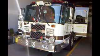 Colonial Park Engine 33 Responding To Mulch Fire [upl. by Anid]