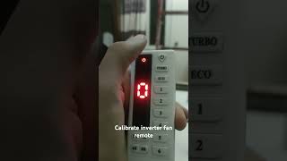 How to calibrate inverter fan remote [upl. by Noned]