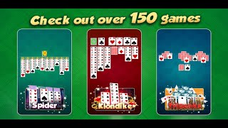 Classic Card Games Collection  Solitaire Klondike Freecell Pyramid Tripeaks and More [upl. by Eirrak]