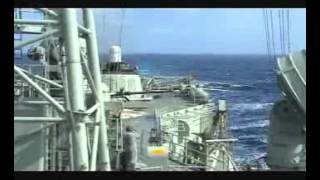 HMAS Canberra firing 80 round burst [upl. by Esinahs230]