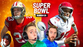 We Predict the SUPER BOWL 2024 WINNER in Madden 24 [upl. by Anoyi4]