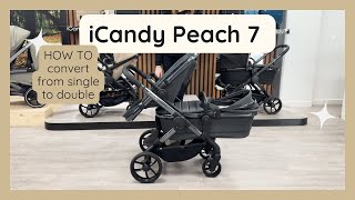 HOW TO change iCandy Peach 7 from Single to Double  Full Demo [upl. by Allimac]