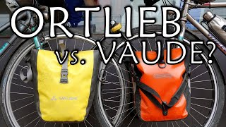 Ortlieb vs Vaude Panniers Our Experiences amp Opinion  Cycling Around the World [upl. by Leach664]