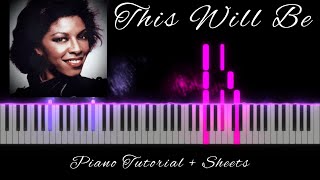 This Will Be An Everlasting Love  Natalie Cole  Piano Sheets ↓  Piano Tutorial intermediate [upl. by Komara749]