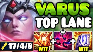 Theres a reason why Tank Varus top has the HIGHEST win rate right now [upl. by Cosette]