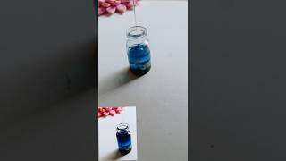 RESIN ART IN SMALL GLASS 🌊🫶💗 shorts resin art yt diyresinart [upl. by Margo]