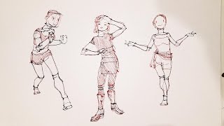 Figure Drawing Construction ACTION POSES [upl. by Hoenack]