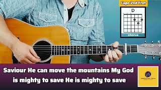 Mighty to Save  Hillsong Worship Guitar Chords and Lyrics [upl. by Immanuel658]