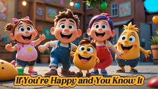 If Youre Happy and You Know It  Childrens song  Kids Music  ifyouarehappy clapyourhands [upl. by Torres]