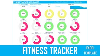 Fitness and Weight Loss Tracker Excel Template [upl. by Guerin]