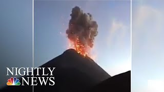 Guatemala Volcano Eruption At Least 62 Killed Many Missing  NBC Nightly News [upl. by Aivitnahs]