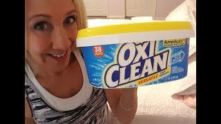 OxiClean as Laundry Booster  White Towel Experiment  Review by Kim Townsel [upl. by Ultun]