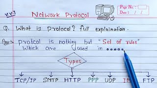 What is Protocol full Explanation  TCPIP HTTP SMTP FTP POP IMAP PPP and UDP Protocols [upl. by Leid]