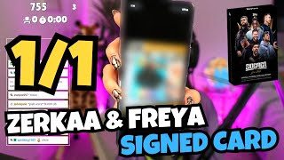 Freya LEAKS Her amp Zerkaas SIGNED 11 Sidemen x Topps CARD [upl. by Trixi391]